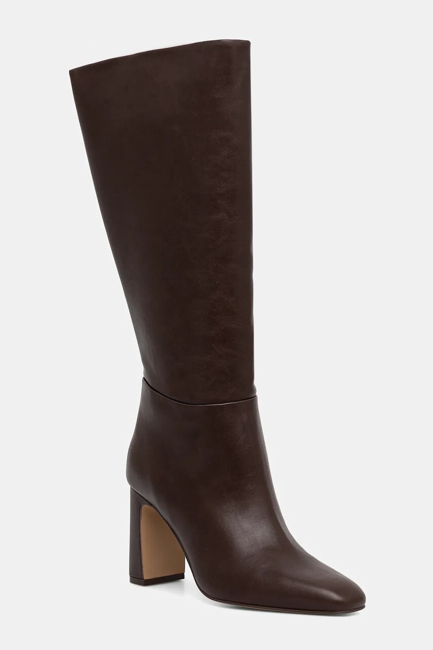 Vysoké čižmy Steve Madden Speedway hnedá farba, na podpätku, 11003284