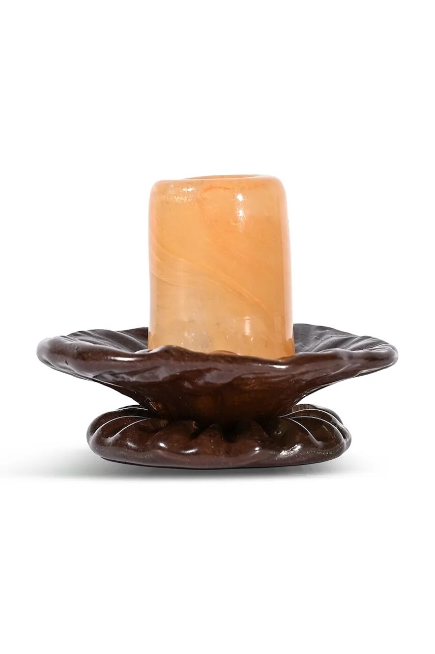 Dekoračný svietnik Byon Lara 9 cm XS hnedá farba