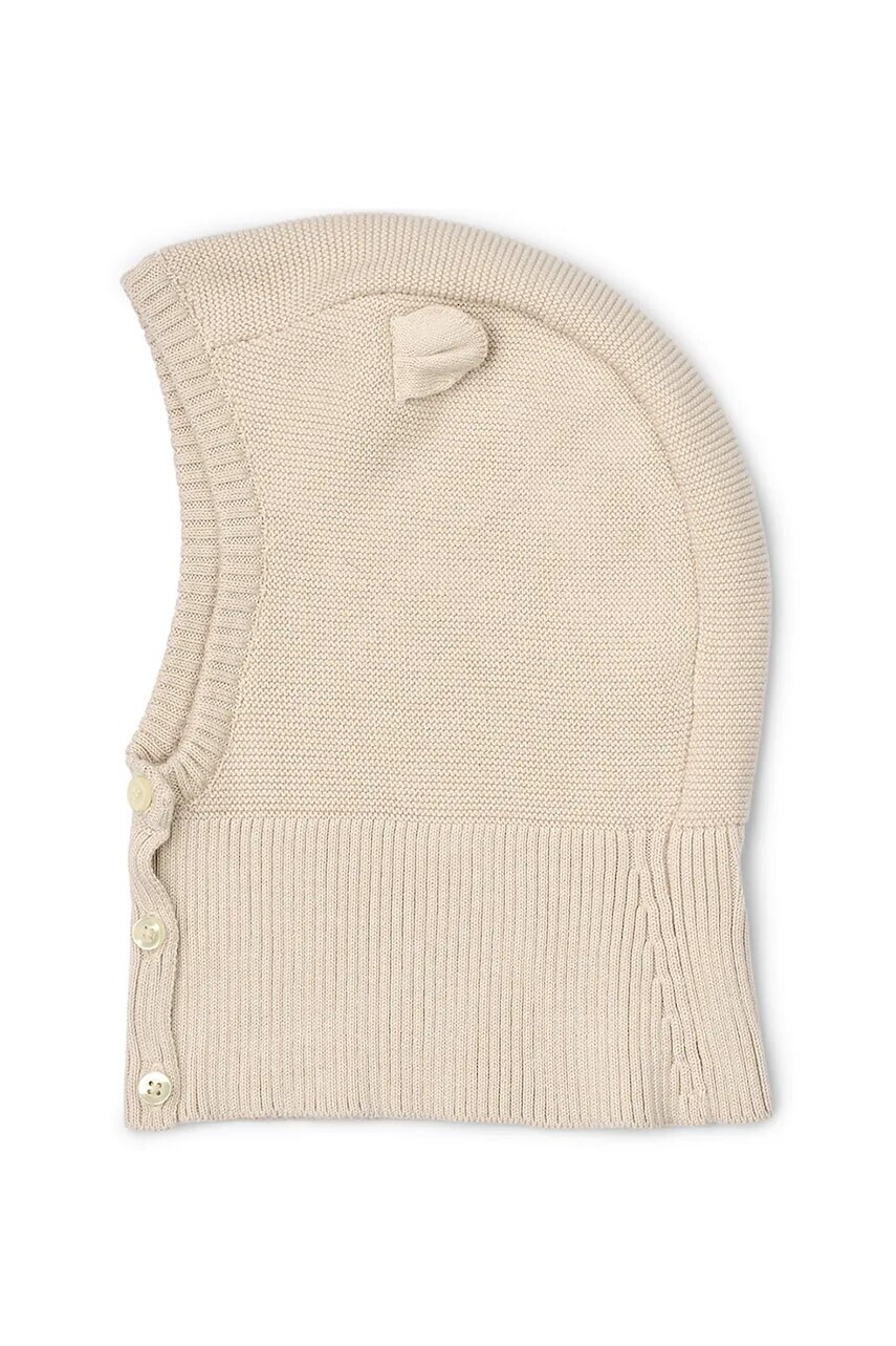 Bavlnená kukla Liewood Vima Balaclava béžová farba, LW20206