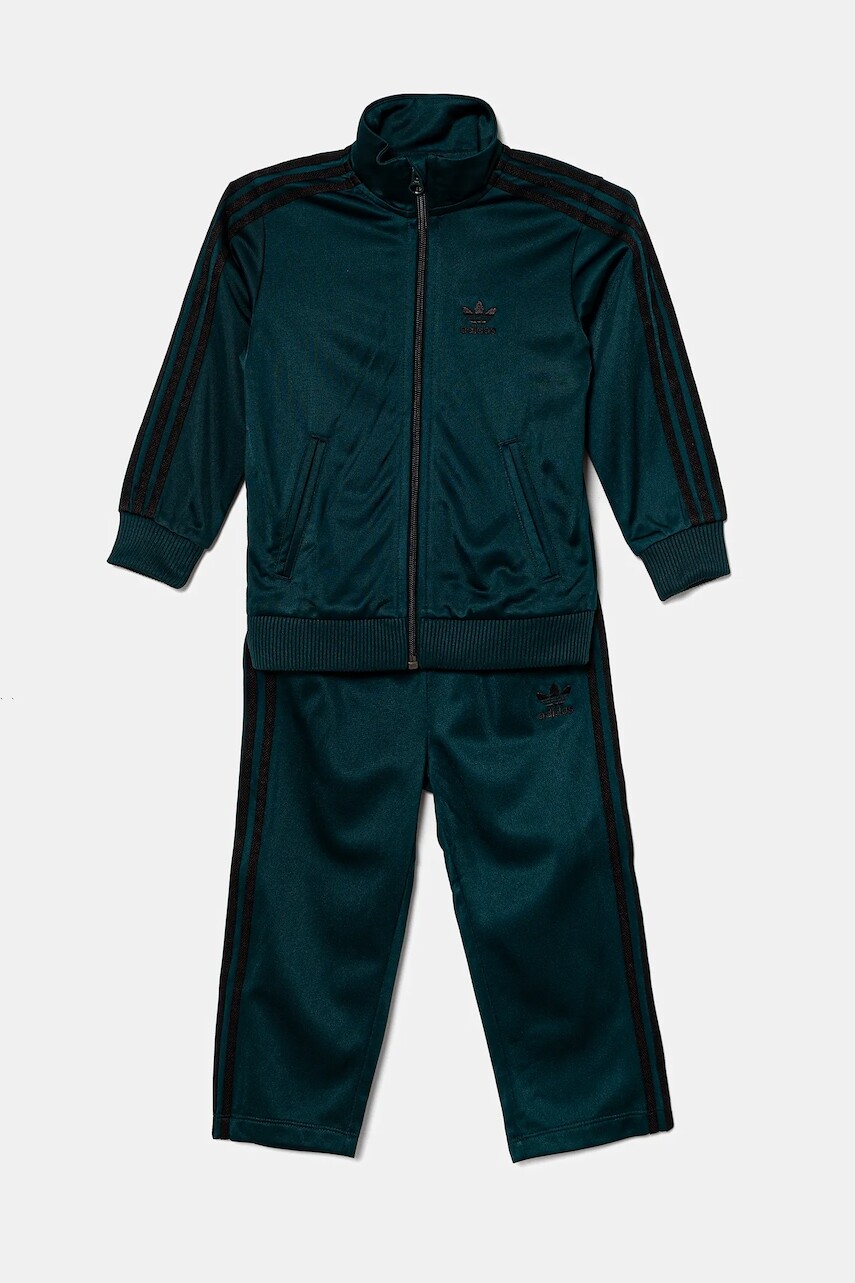 Detská tepláková súprava adidas Originals zelená farba, JY0025