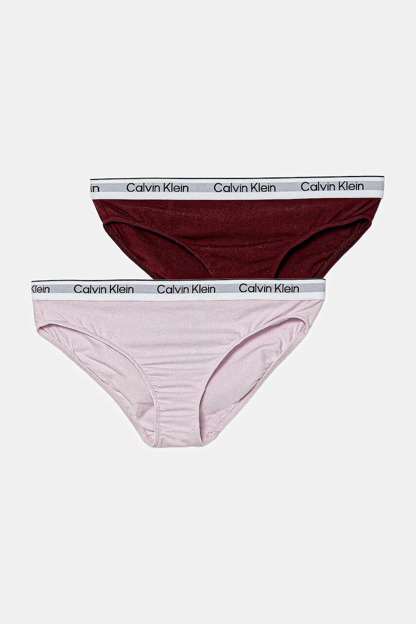 Detské nohavičky Calvin Klein Underwear 2-pak ružová farba, G80G800726