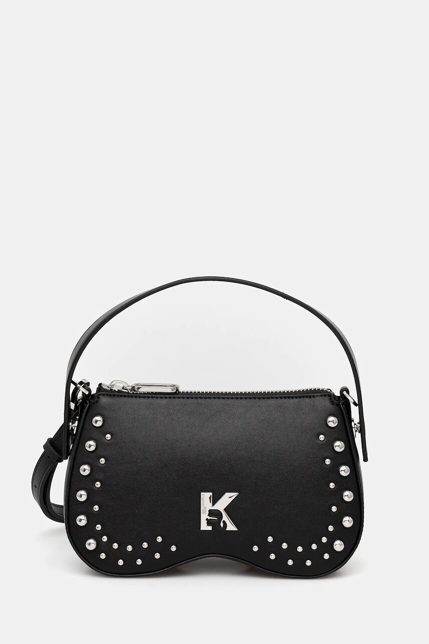 Kabelka Karl Lagerfeld Jeans čierna farba, A4W30148