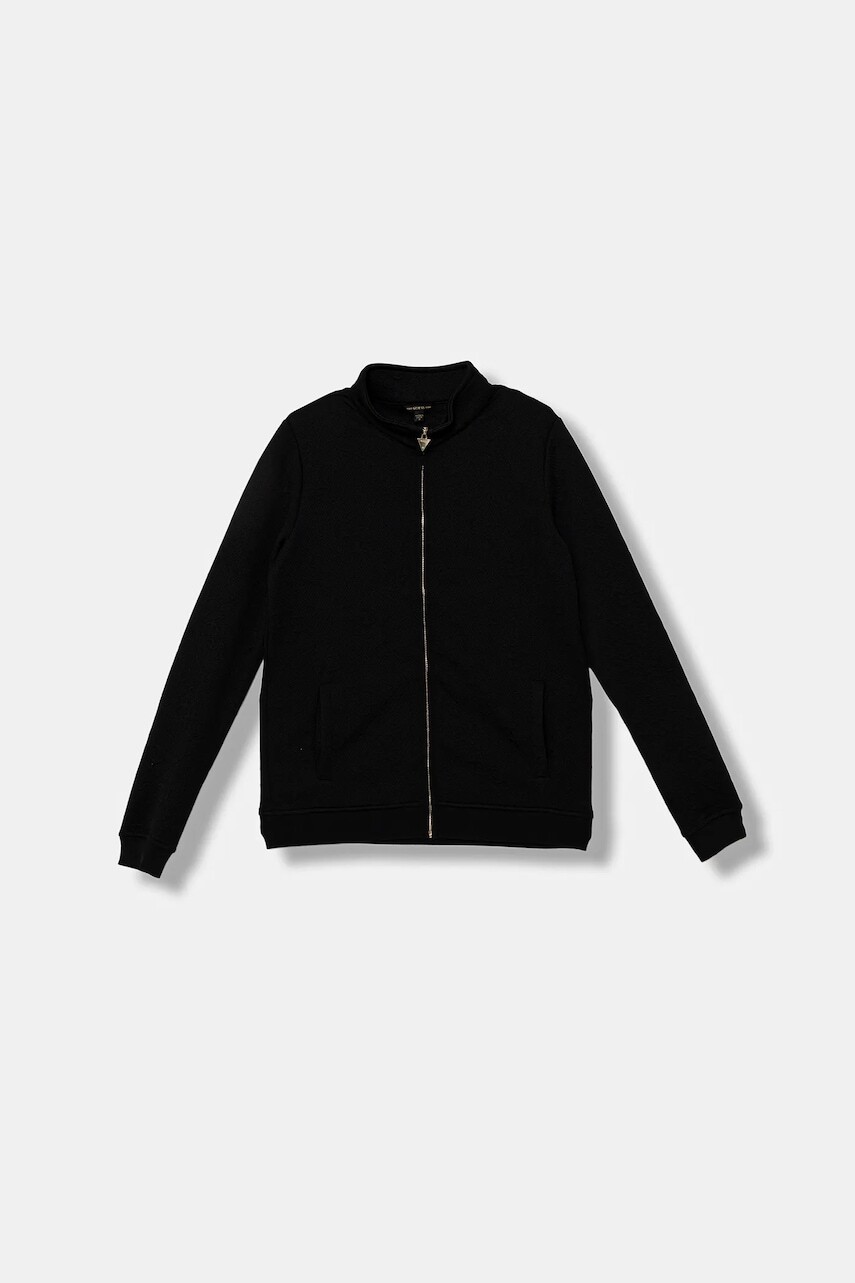 Detská mikina Guess čierna farba, J5BQ01 K0742