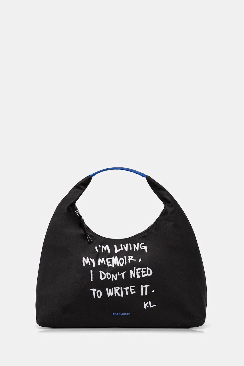 Kabelka Karl Lagerfeld Jeans čierna farba, A4W50035