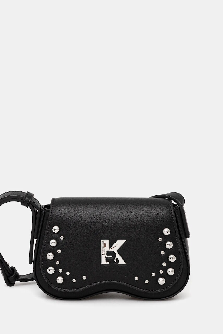 Kabelka Karl Lagerfeld Jeans čierna farba, A4W30149