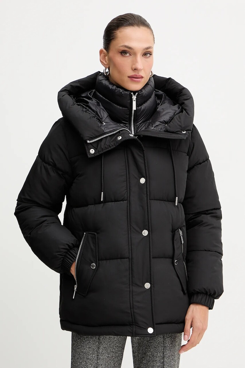 Bunda MICHAEL Michael Kors čierna farba, zimná, 77A7065M42