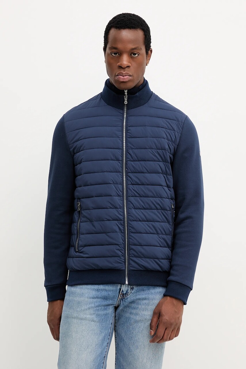 Bunda Michael Kors tmavomodrá farba, prechodná, MC62244