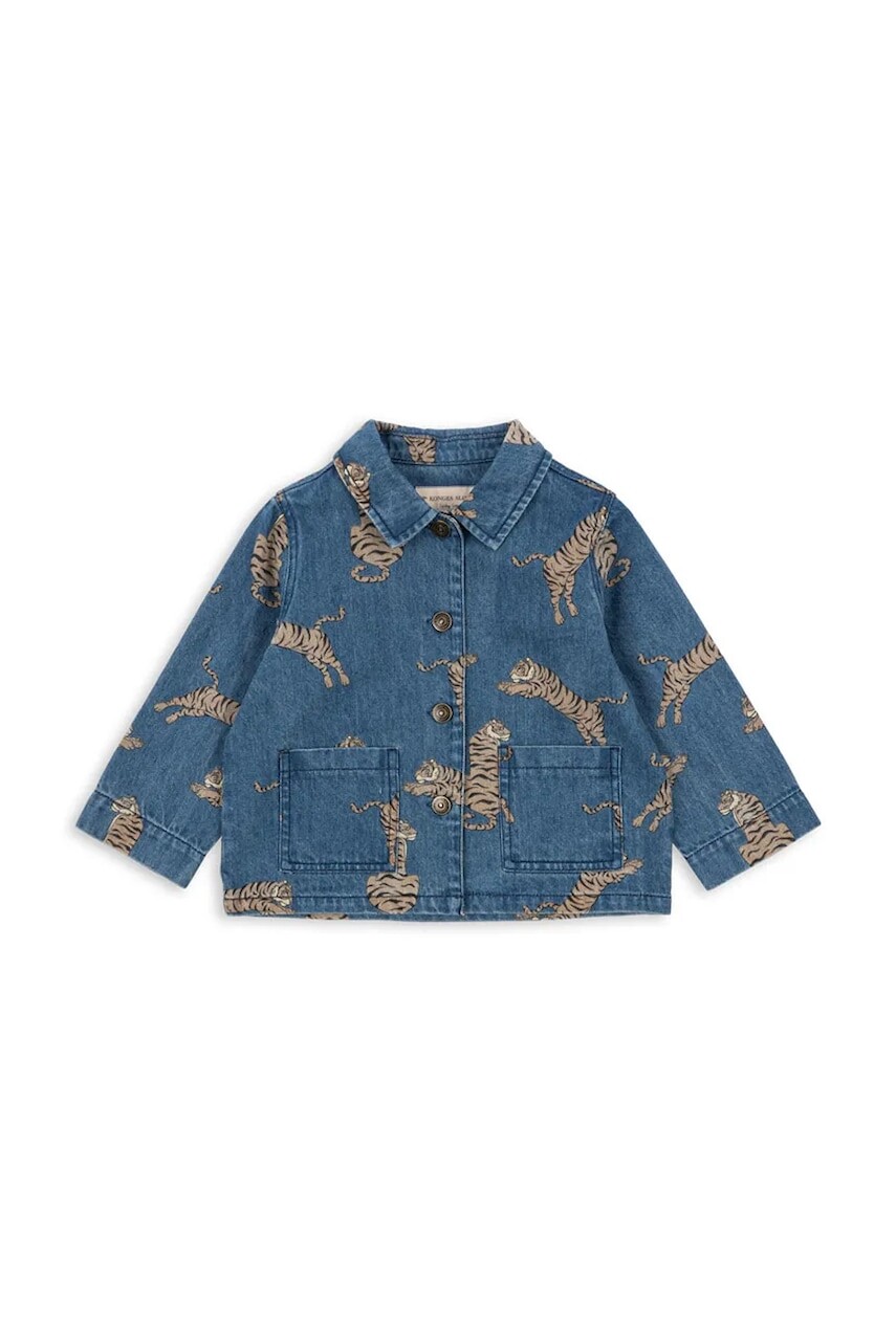 Detská bavlnená bunda Konges Sløjd MAGOT JACKET GOTS tmavomodrá farba, KS103886