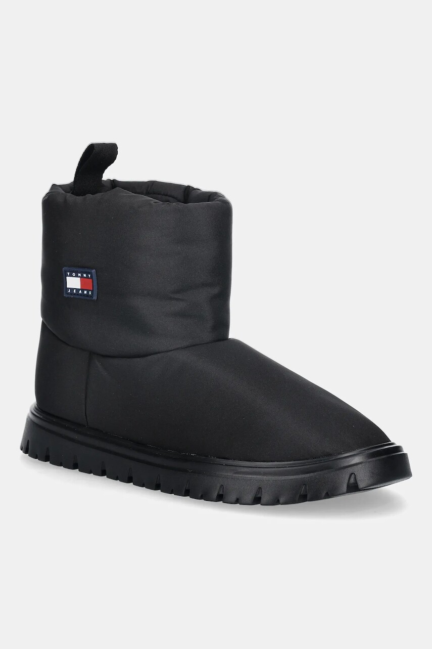 Snehule Tommy Jeans TJW SNOW BOOT čierna farba, EN0EN02823