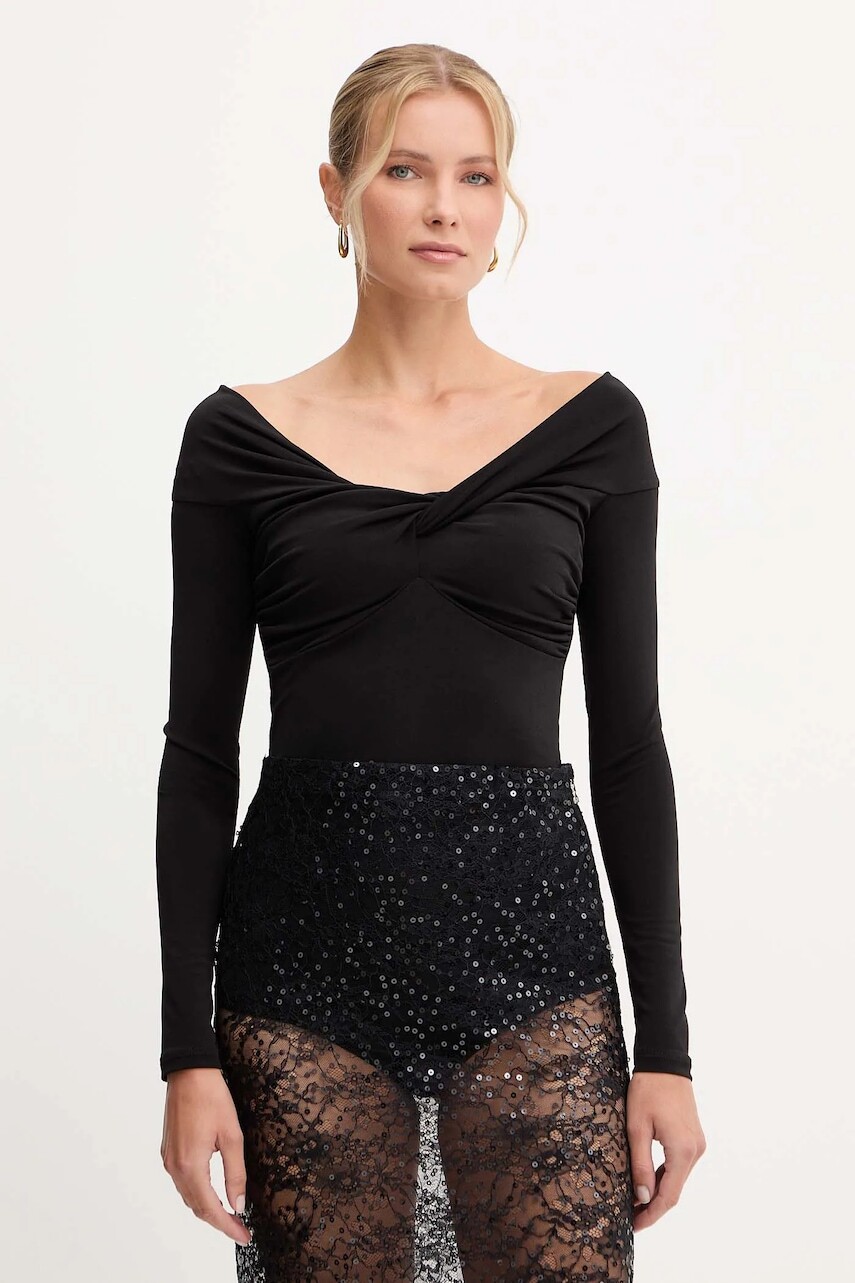 Blúzka Patrizia Pepe čierna farba, jednofarebná, 2M4477 J333