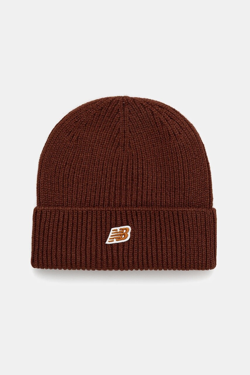 Čiapka New Balance hnedá farba, LAH53008ROK
