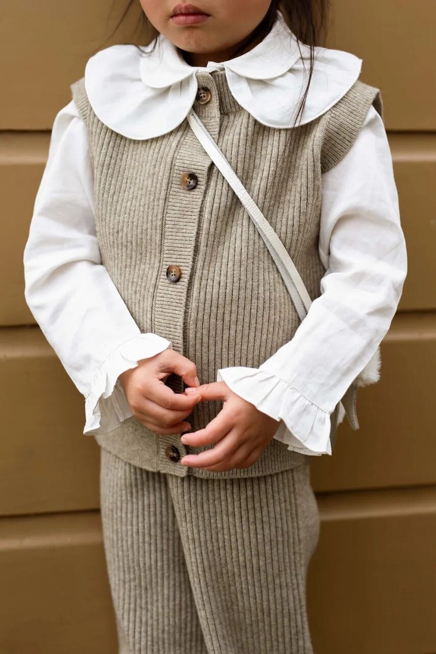 Detská bavlnená košeľa Donsje Nien Blouse biela farba, 4108700