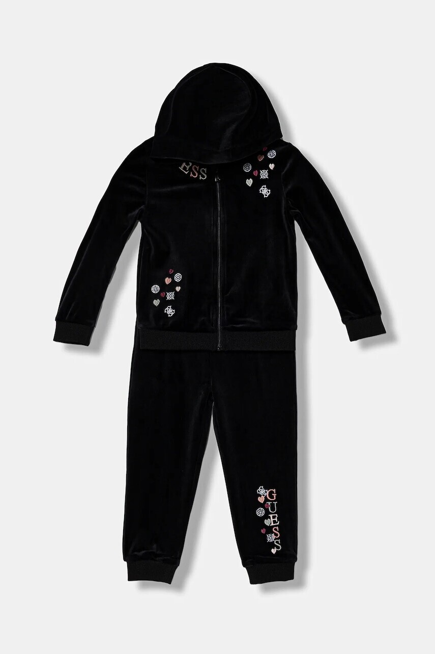 Detská tepláková súprava Guess čierna farba, K5BG03 K0232