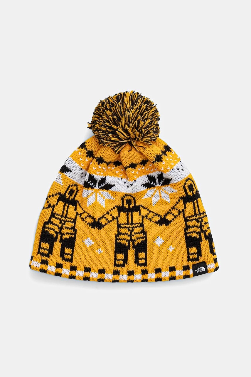 Čiapka The North Face Cabin Ski Tuke žltá farba, NF0A8CH0HIB1