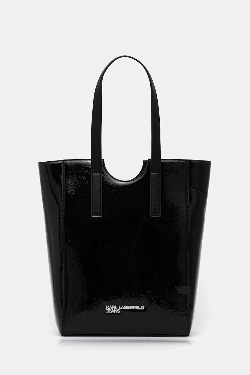 Kabelka Karl Lagerfeld Jeans čierna farba, A4W30167