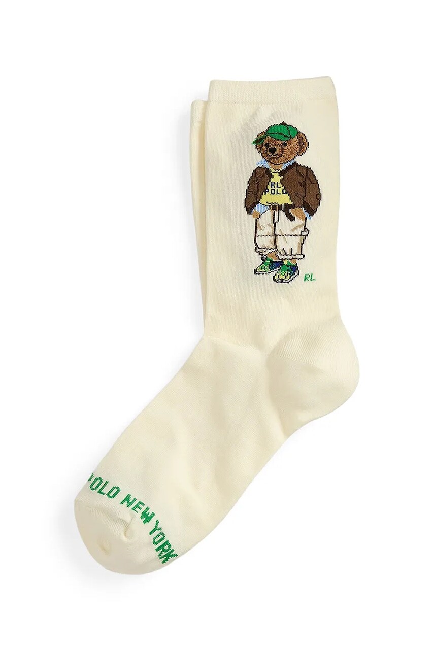 Ponožky Polo Ralph Lauren biela farba, 455982926