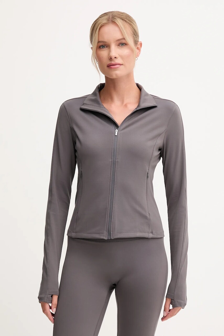 Tréningová mikina Casall Soft Touch šedá farba, jednofarebná, 25217