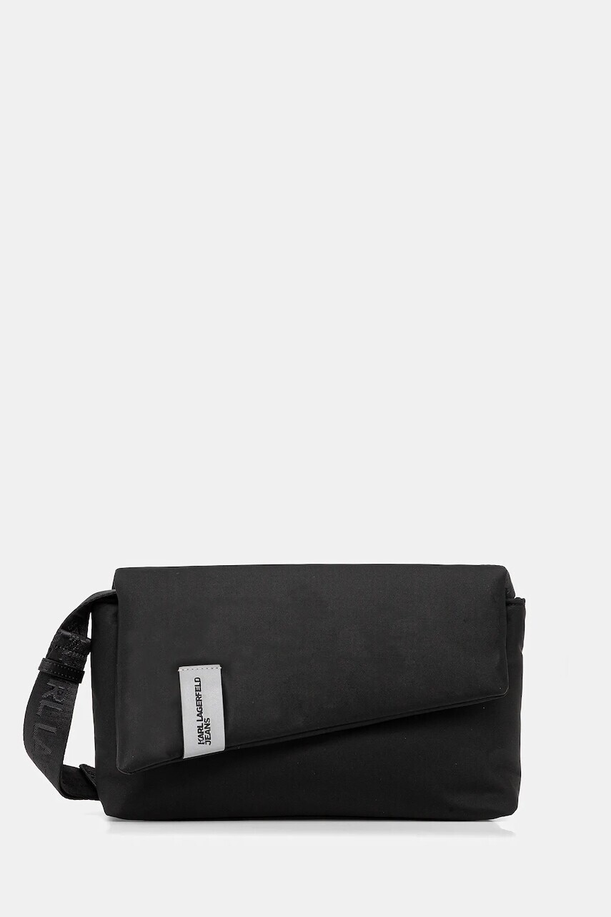 Kabelka Karl Lagerfeld Jeans čierna farba, A4W30179