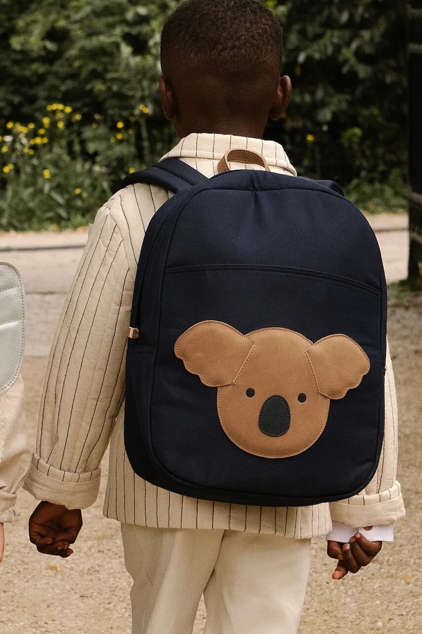 Detský ruksak Donsje Pibbe Schoolbag Koala tmavomodrá farba, malý, s nášivkou, 5521802