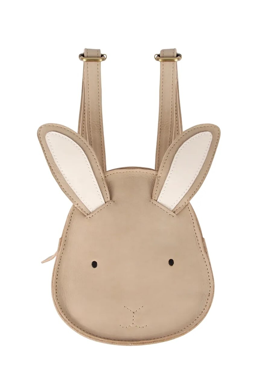 Detský kožený ruksak Donsje Kapi Classic Backpack Bunny béžová farba, malý, jednofarebný, 5005009