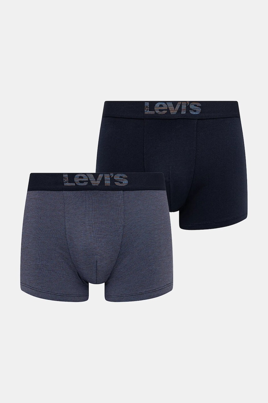 Boxerky Levi's 2-pak tmavomodrá farba, 37157-1307