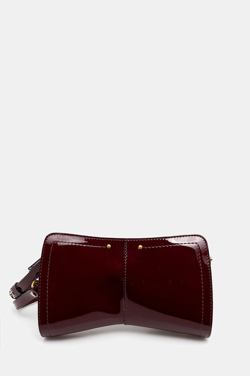 Kožená kabelka Gianni Chiarini KEIRA bordová farba, BS.11600.VRPIU