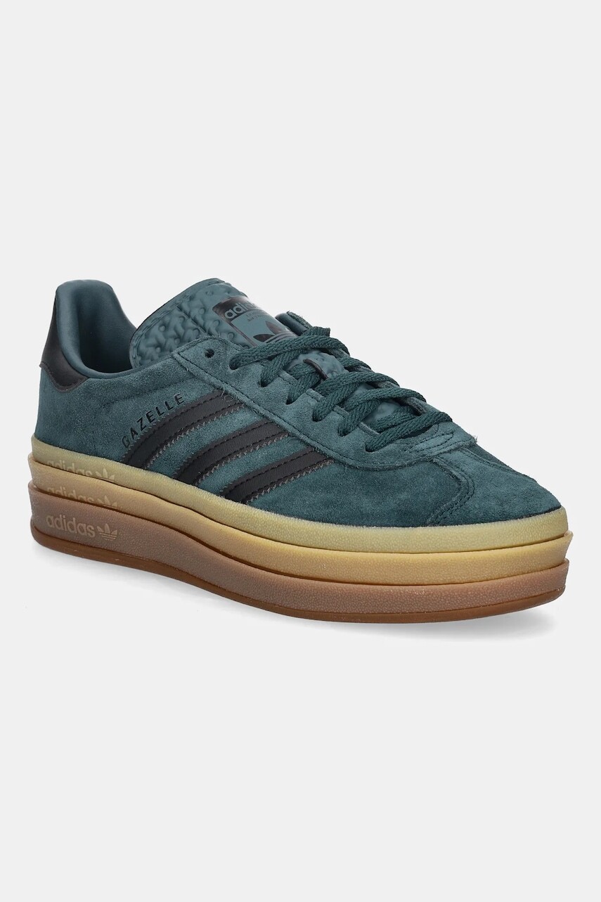 Tenisky adidas Originals Gazelle Bold tyrkysová farba, JQ3583