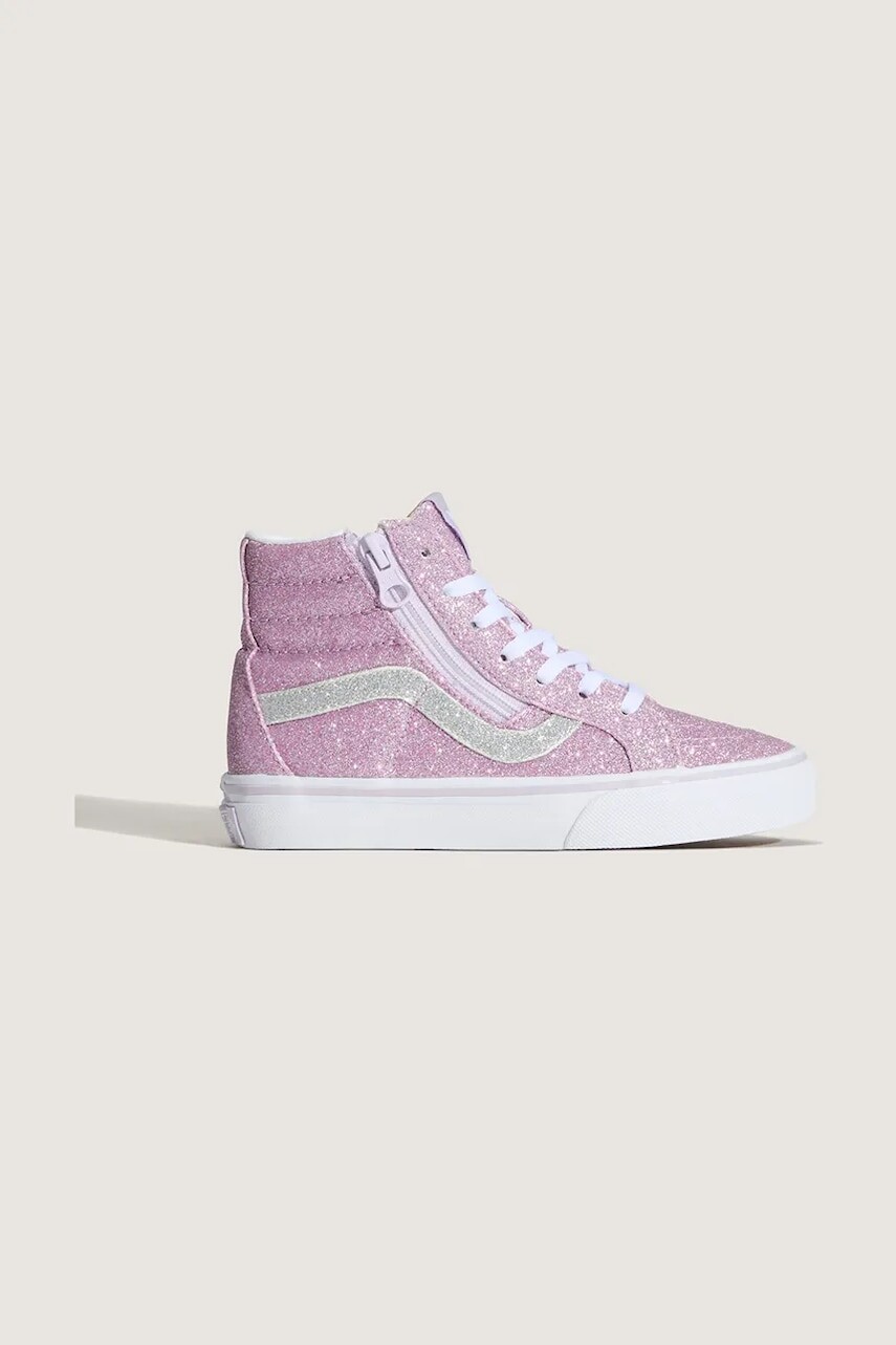 Detské tenisky Vans Sk8-Hi Reissue Side Zip ružová farba, VN000CYEEMY1