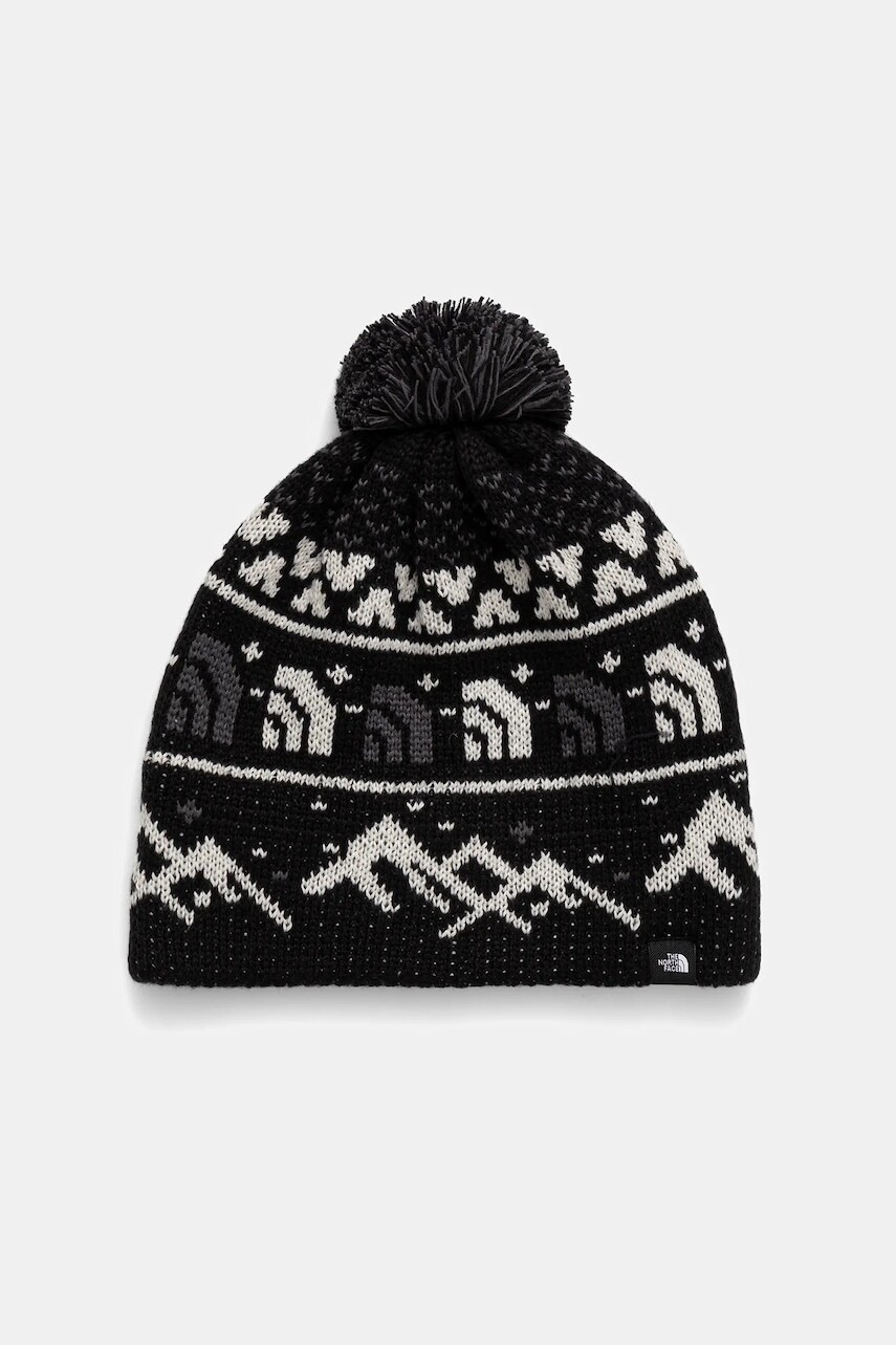 Čiapka The North Face Cabin Ski Tuke čierna farba, NF0A8CH0HNF1