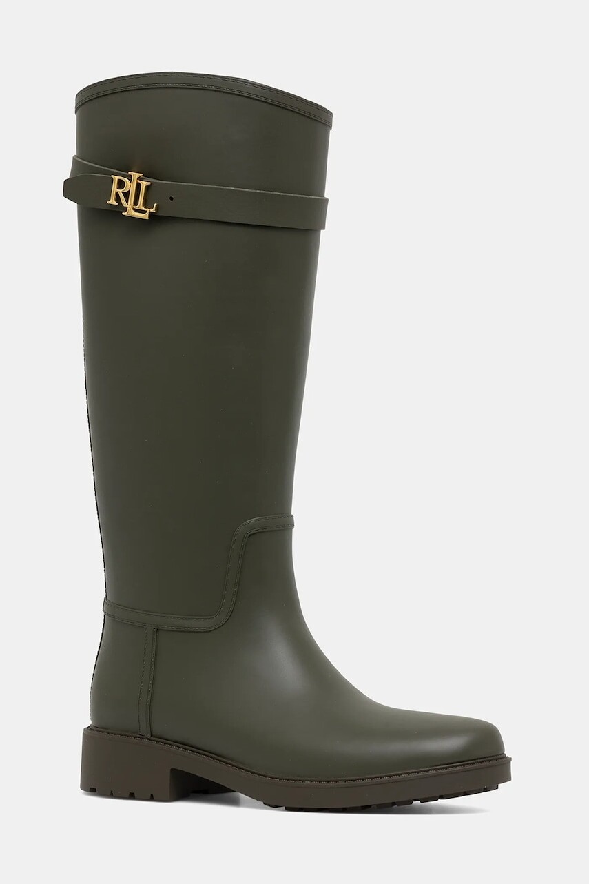 Gumáky Lauren Ralph Lauren Portiah zelená farba, 802980678003