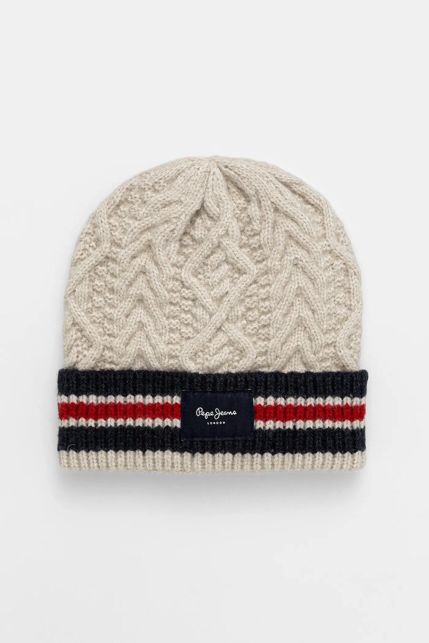 Čiapka Pepe Jeans tmavomodrá farba, PL0400002