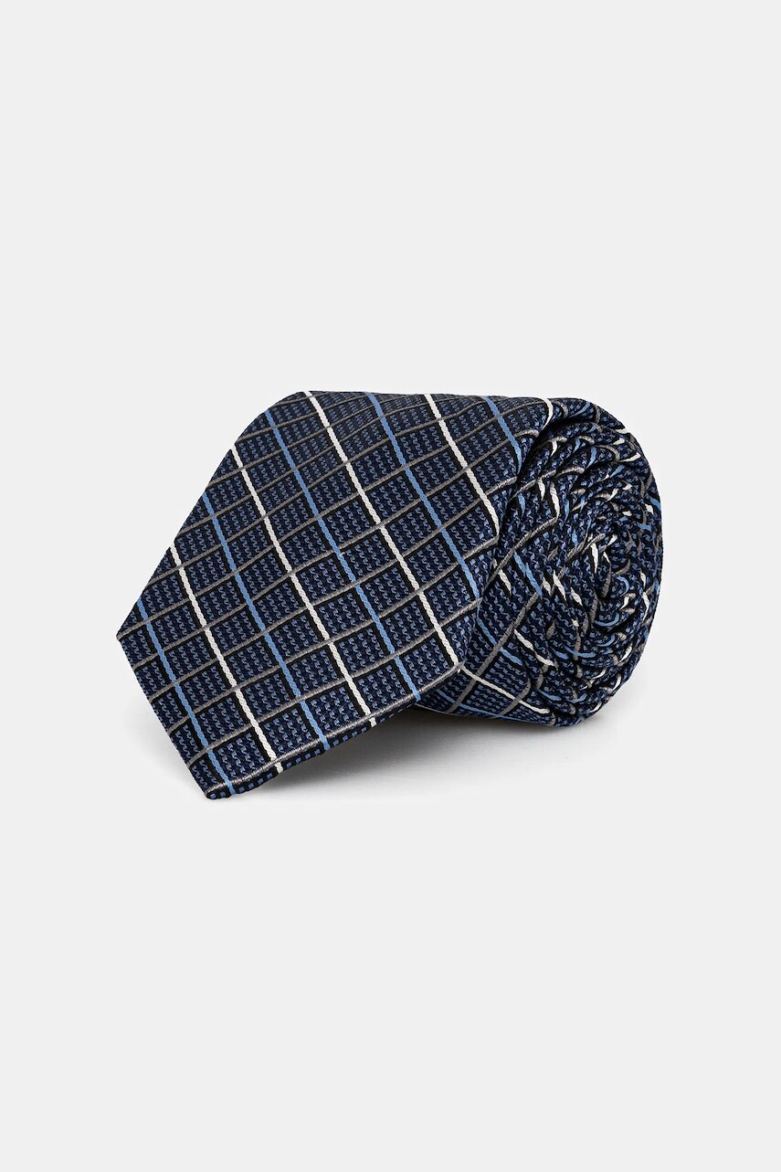 Hodvábna kravata Michael Kors modrá farba, MK0DT00206