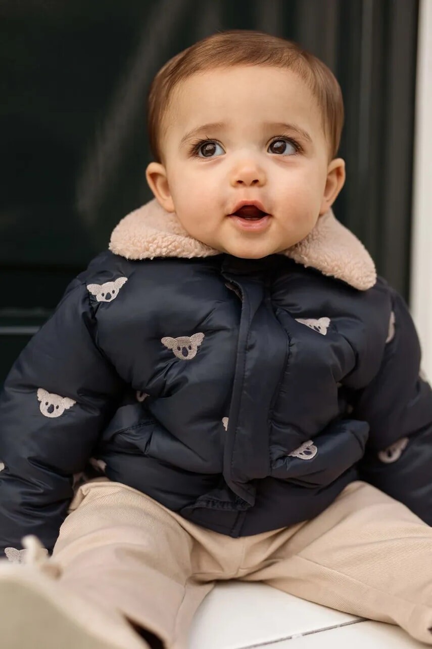 Detská bunda Donsje Florus Jacket Koalas tmavomodrá farba, 4102101