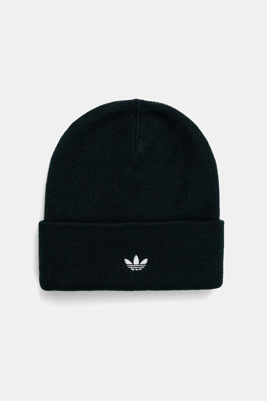 Čiapka adidas Originals Adicolor Cuff zelená farba, JZ4983