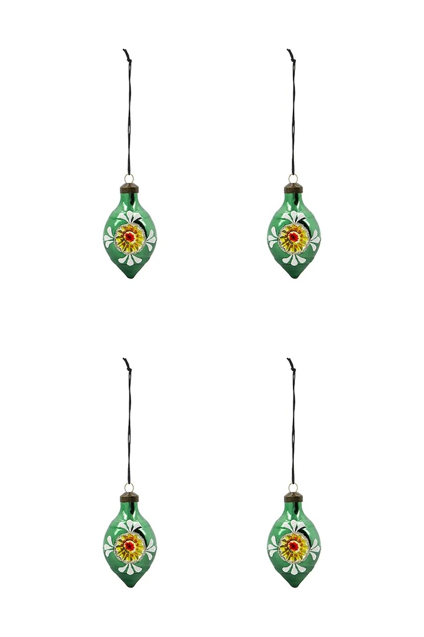 Sada vianočných ozdôb House Doctor HDNostal 9,3 x 4,9 cm 4-pak viac farieb