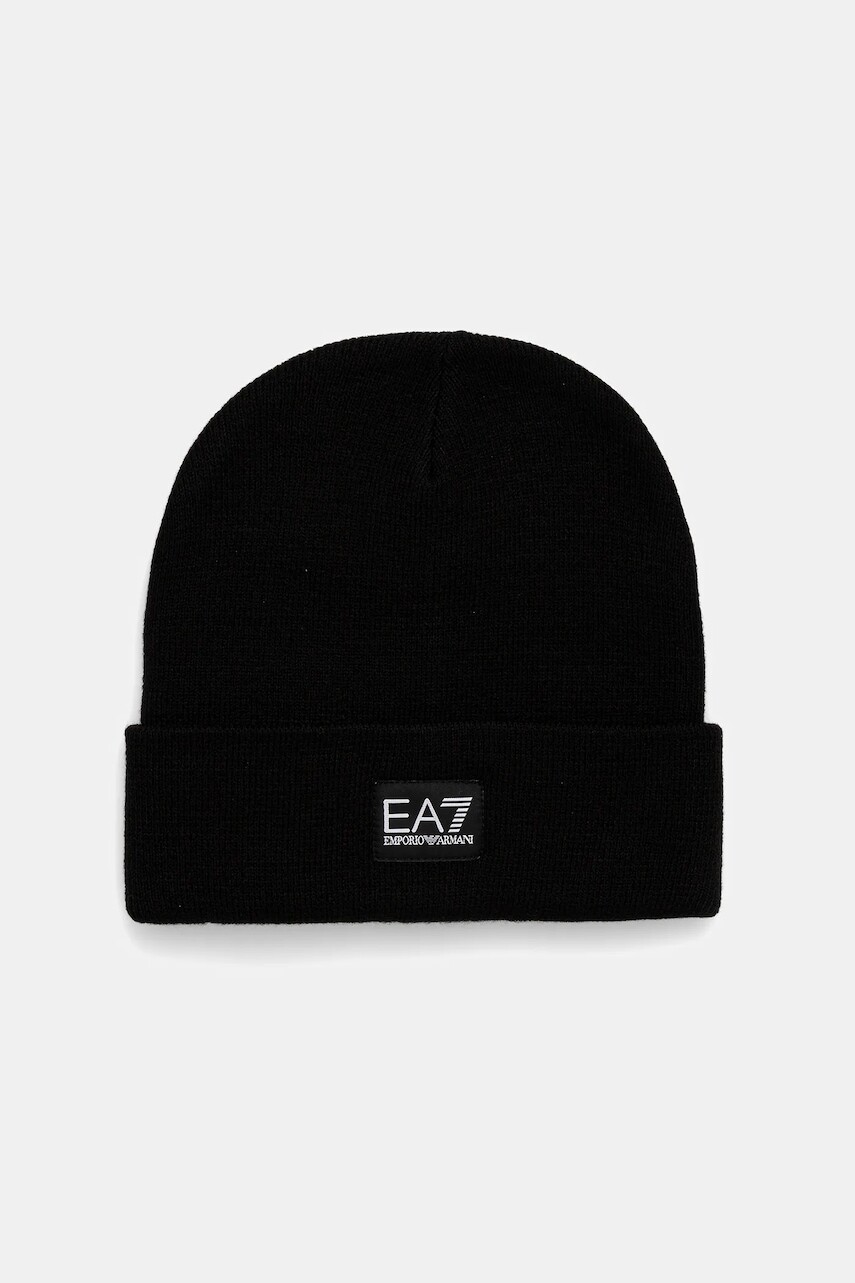 Čiapka EA7 Emporio Armani čierna farba, 7Y000044 AF19612