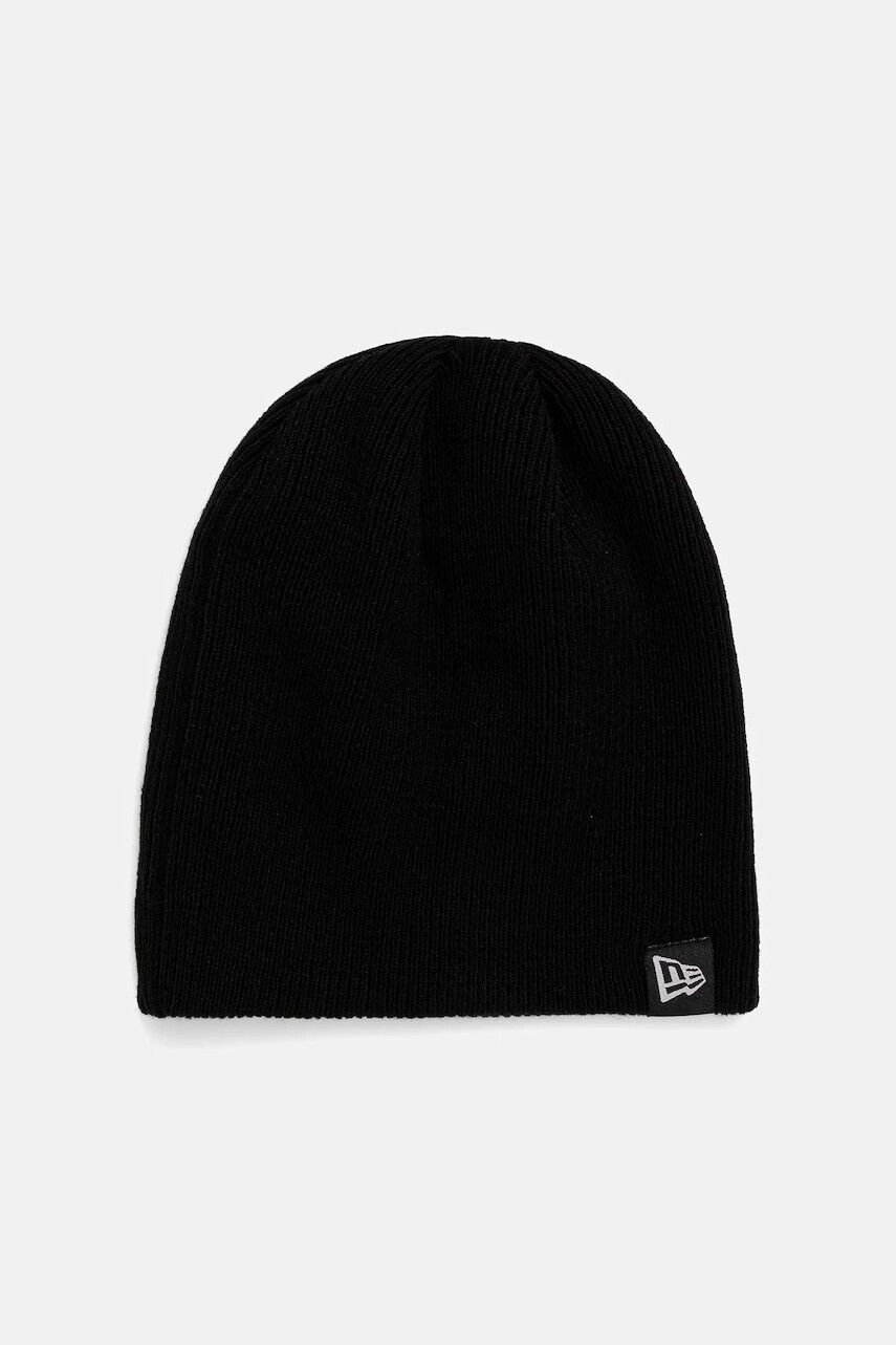 Čiapka s prímesou vlny New Era čierna farba, 60691081