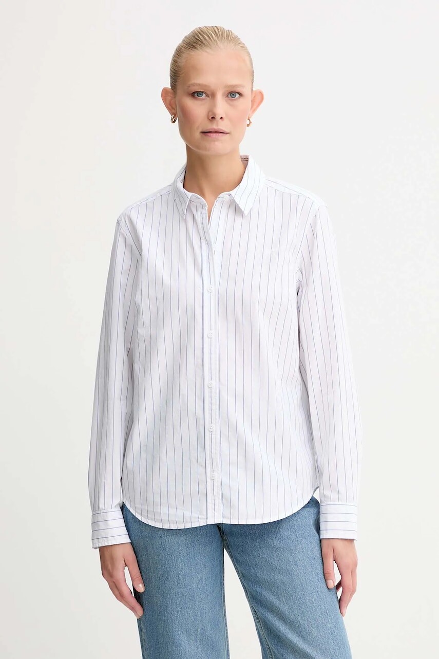 Bavlnená košeľa Levi's biela farba, regular, s klasickým golierom, 34574