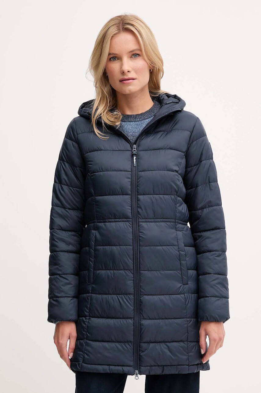 Bunda Pepe Jeans tmavomodrá farba, prechodná, PL4024372