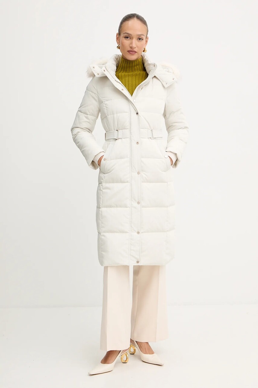 Páperová bunda Morgan béžová farba, zimná, GSARI