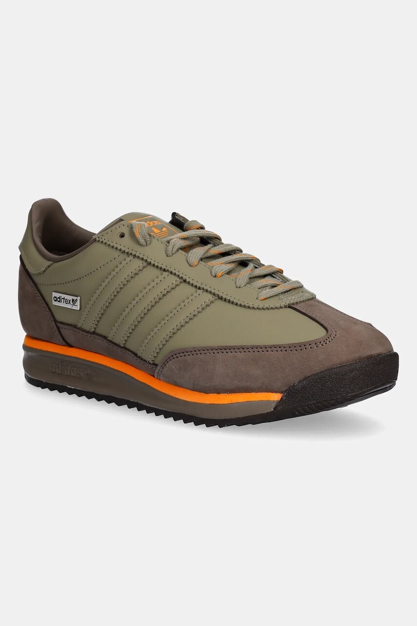 Kožené tenisky adidas Originals SL 72 RS zelená farba, JR8766