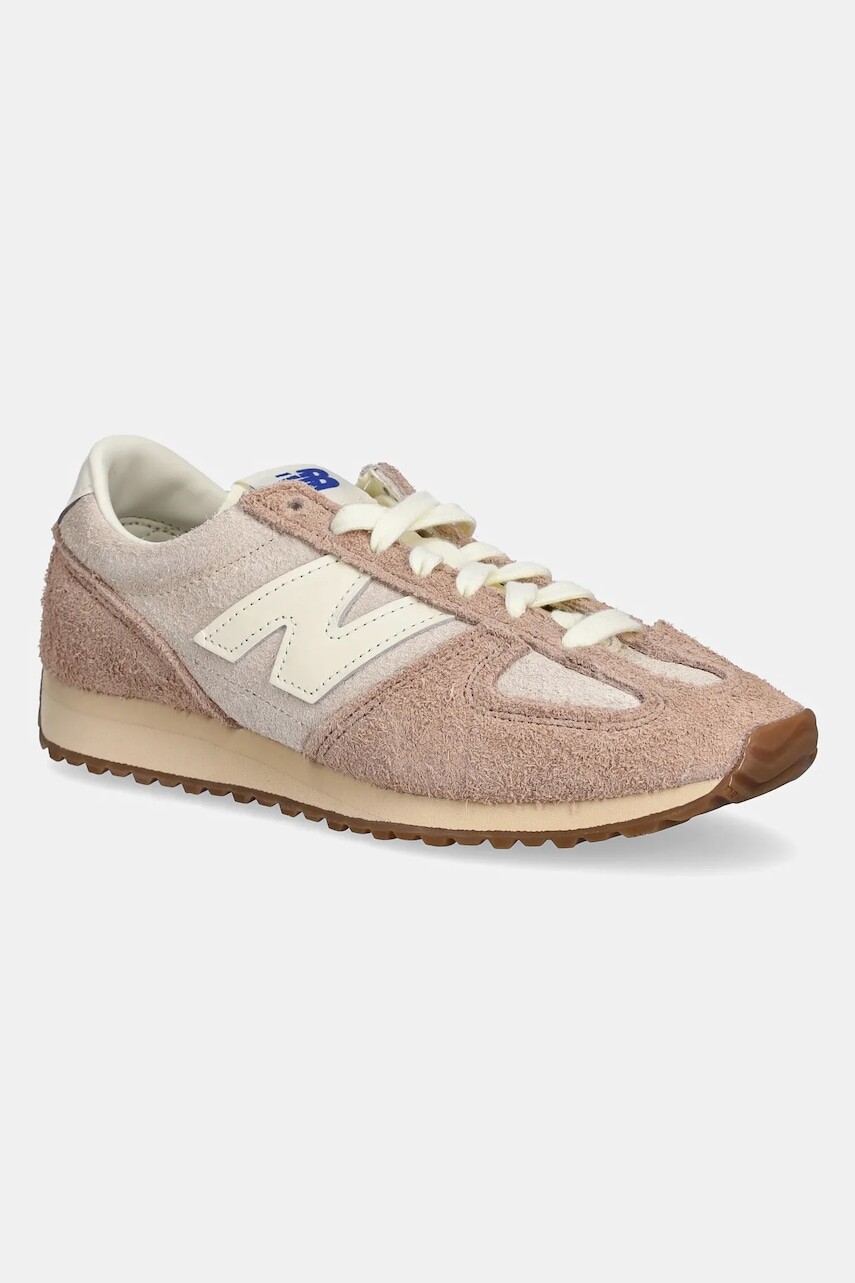 Semišové tenisky New Balance 471 béžová farba, U471PSC