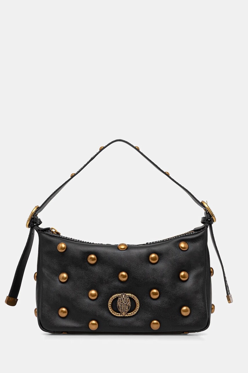 Kožená kabelka Kurt Geiger London CHELSEA čierna farba, 4979005109