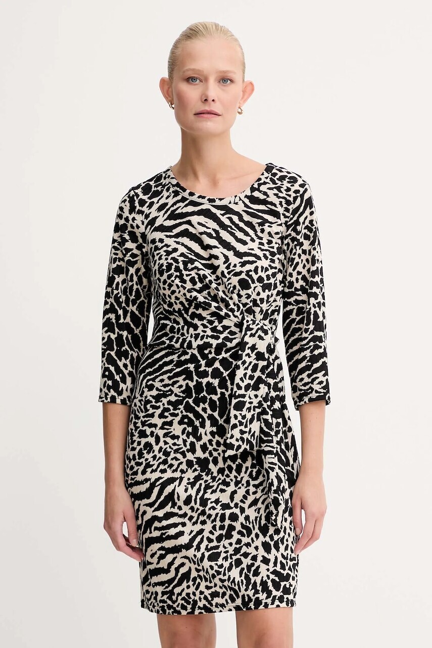 Šaty Morgan čierna farba, mini, áčkový strih, REOL