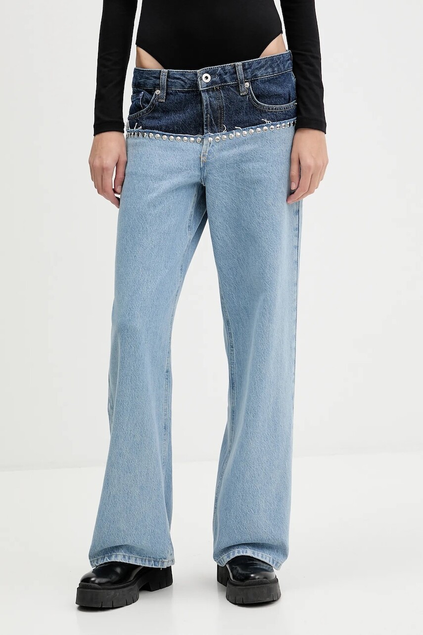 Rifle Karl Lagerfeld Jeans stredne vysoký pás, A4W10046
