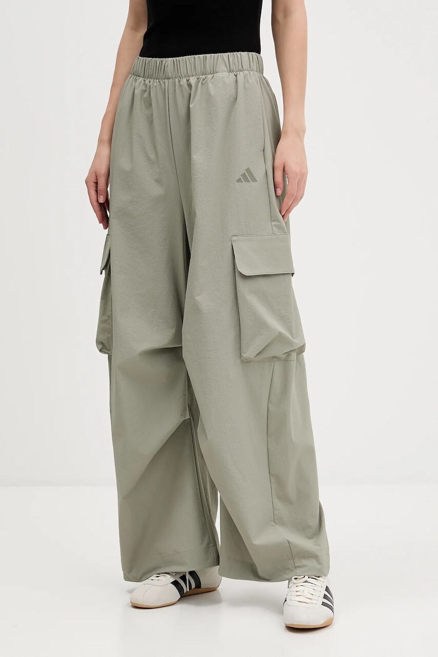 Tepláky adidas CT Hero zelená farba, jednofarebné, JV7133