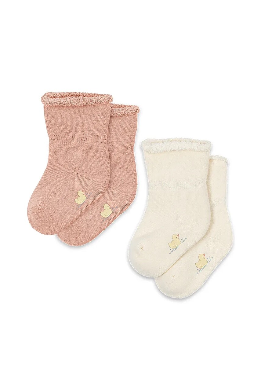 Ponožky pre bábätká Fanga Fontana VICINO 2 PACK TERRY SOCKS 2-pak béžová farba, FA100050