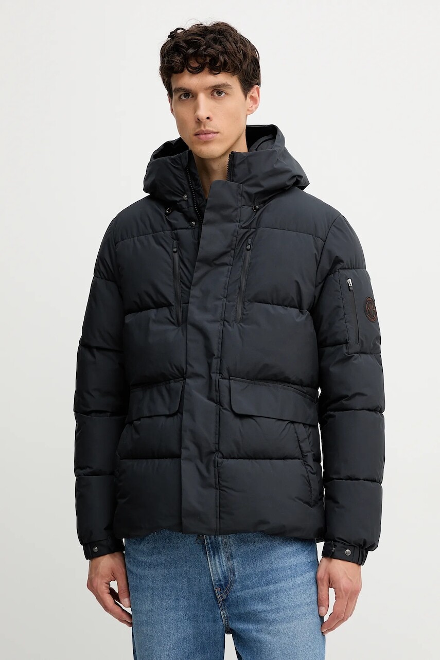 Bunda Save The Duck ALTER čierna farba, zimná, P30811M.LEAF21