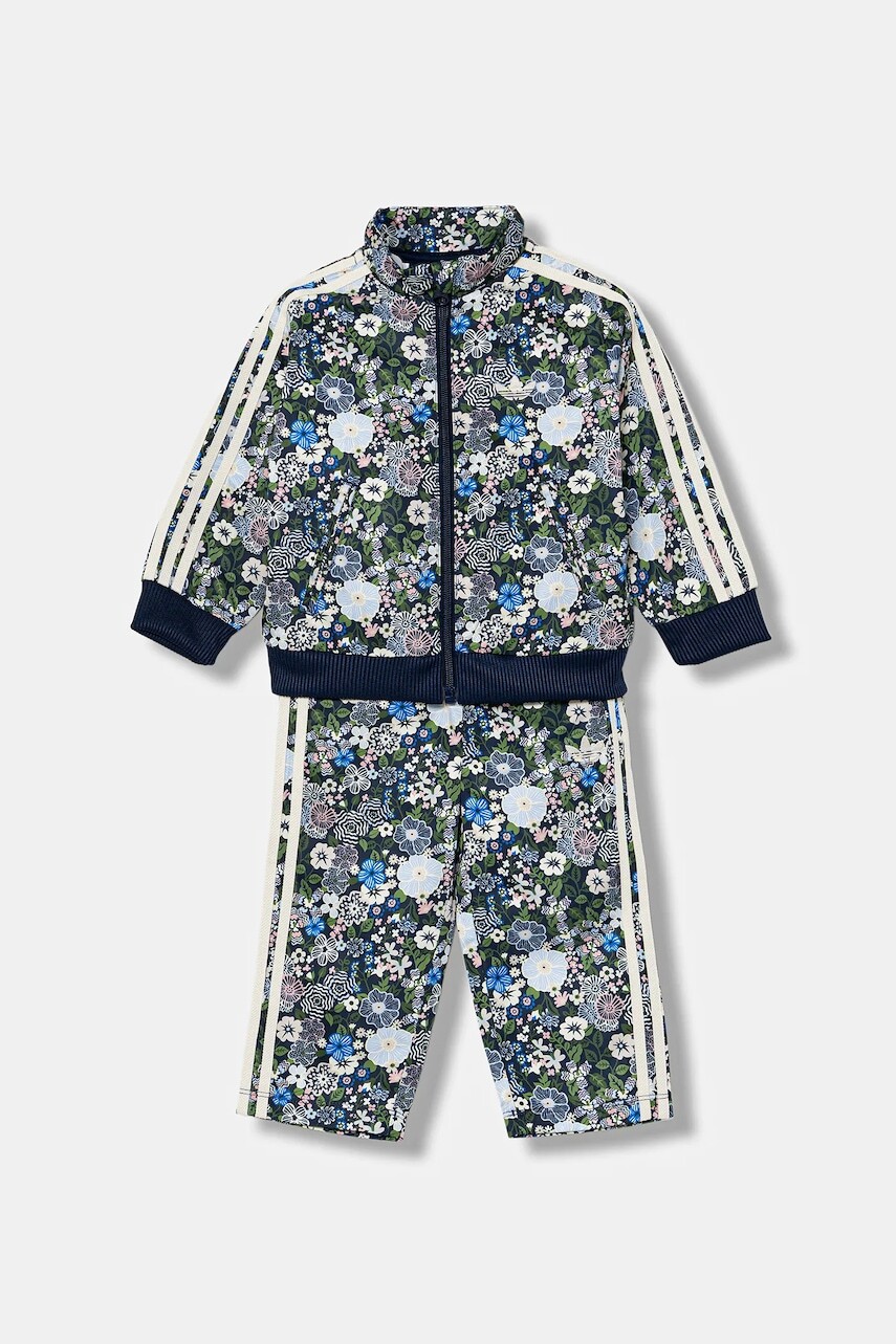 Tepláková súprava pre bábätká adidas Originals tmavomodrá farba, JV7712