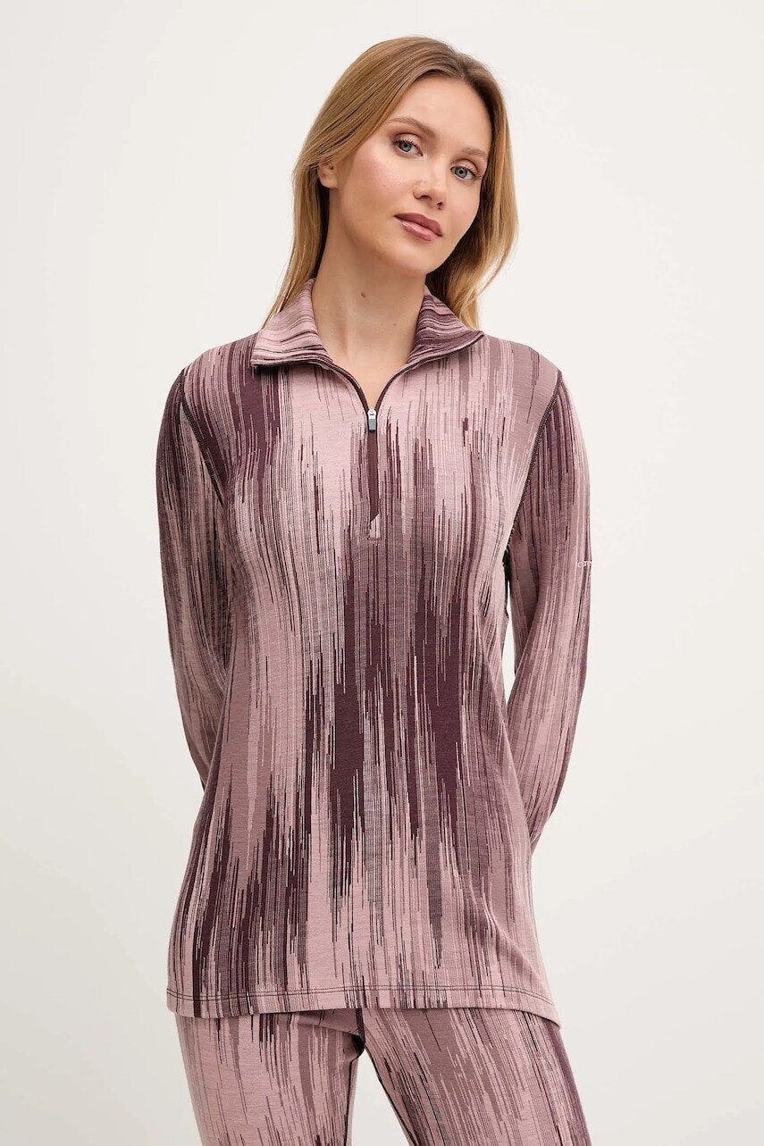 Funkčné vlnené tričko s dlhým rukávom Icebreaker Merino 260 Vertex ružová farba, IB0A57BQ0KA1